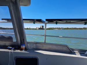 Leaving St. Mary's Boatyard and sailing offshore to St. Augustine